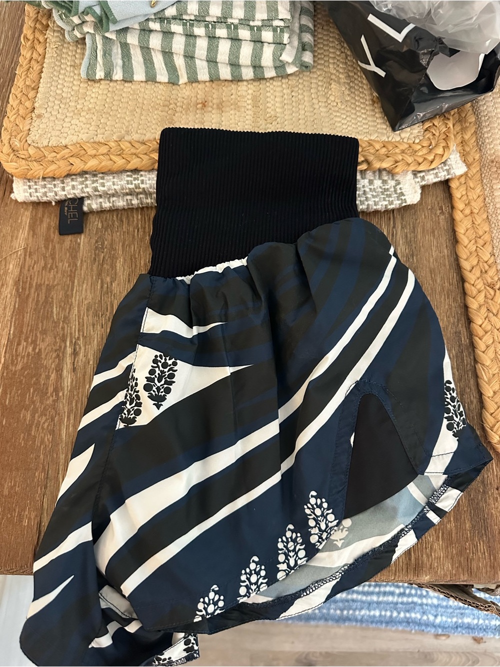FP Movement by Free People Navy and Black High-Waist Athletic Shorts
